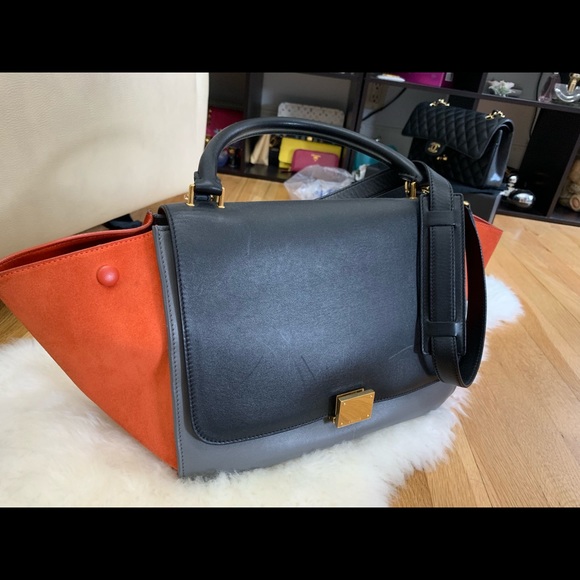 Celine Medium Trapeze Tricolor - Picture 1 of 7
